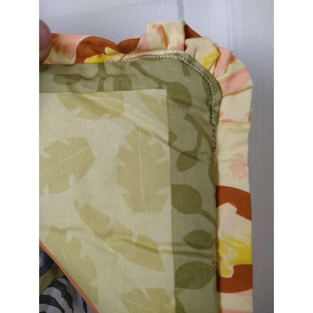 Zebra Jungle Pastel Baby Toddler Quilted Blanket 34.5
